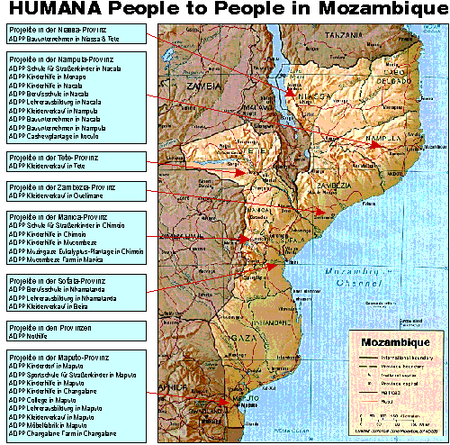 HUMANA People to People-Projekte in Mozambique
